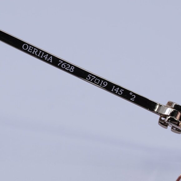 Off-White OERI14A CORTEZ 7628 Sunglasses Gold Rectangle Frame, Burgundy Lenses - Picture 8 of 11